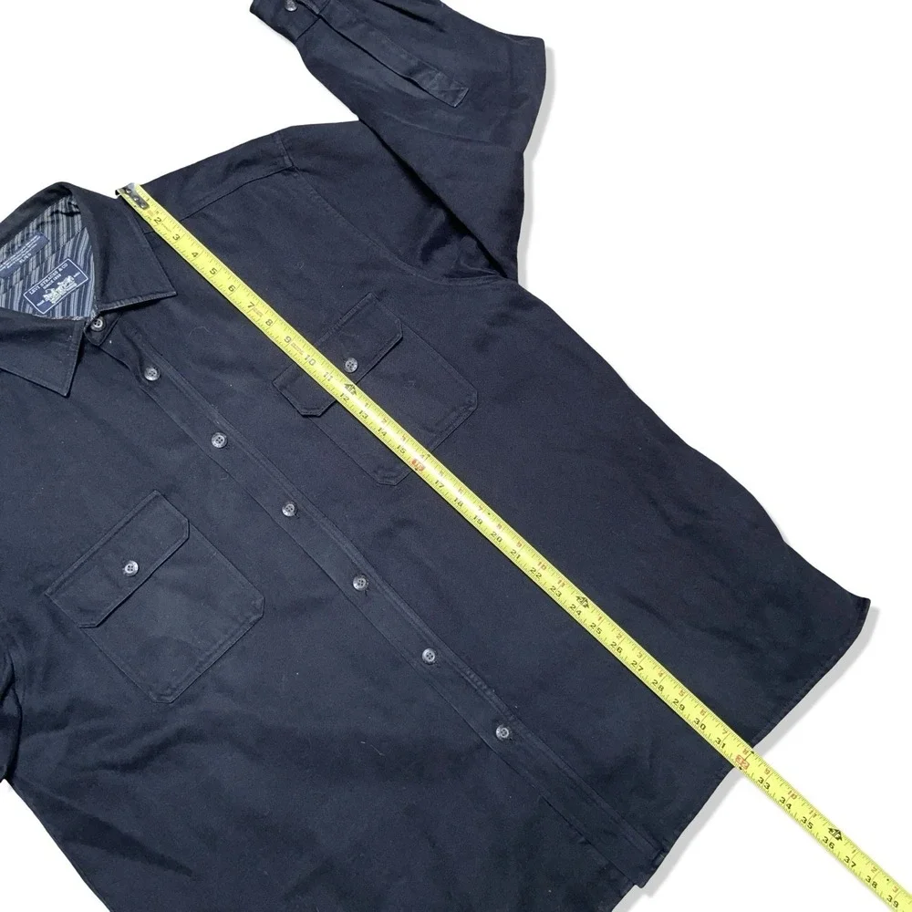 Levi's Heavyweight Work Shirt Mens XL Black Strauss & Co Long Sleeve Button Up